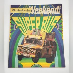Weekend Magazine October 25 1969 Super Bus Feature The Sunday Sun Vancouver RARE